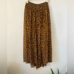 Free People Leopard Maxi Skirt
